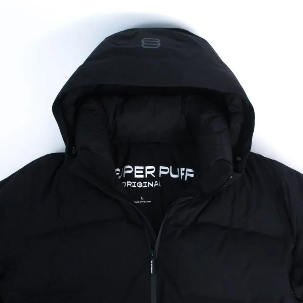 Aritzia Goose Down Super Puff2O Original Mens Puffer Jacket Black Waterproof, L